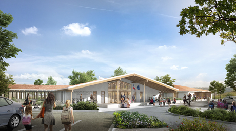 Vienne: Rénovation et extension d'une école primaire et secondaire.